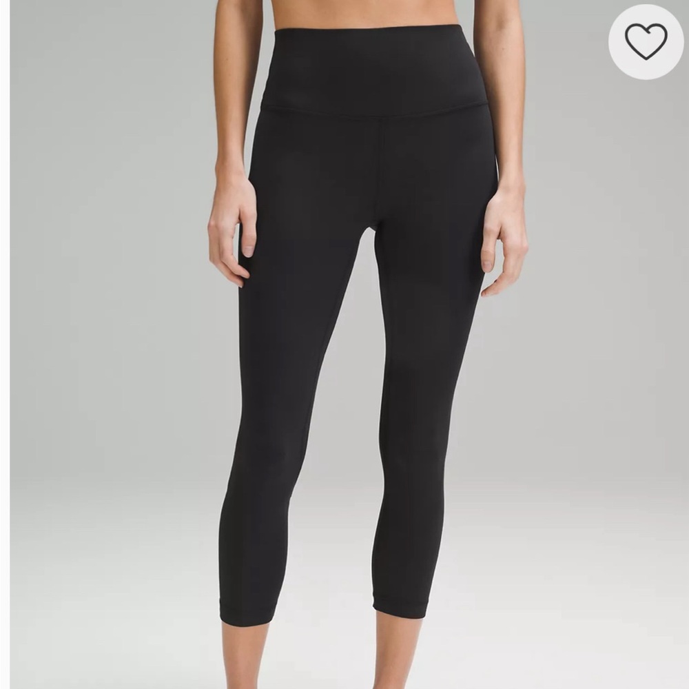 2 pair of Lululemon Align High Rise Crop 23” SOLID BLACK SIZE 4